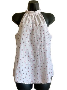 J.Crew Retro Cherry Motif Halter Top
